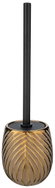 WENKO WC štětka Irdo, keramika, zlatá, průměr 10 × 39 cm - Toilet Brush