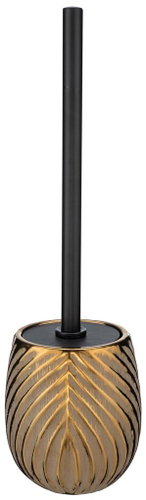 WENKO Irdo toilet brush, ceramic, gold, diameter 10×39cm Main image WENKO Irdo toilet brush, ceramic, gold, diameter 10×39cm - Toilet Brush - Main image