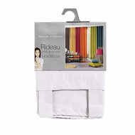 Douceur d'intérieur Essentiel hook and loop curtain 140 × 260 cm, white - Drape