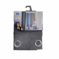 Douceur d'intérieur Curtain on loops NEWTON 140 × 260 cm, dark grey - Drape