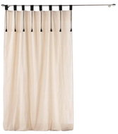 Douceur d'intérieur Curtain with loops FILINE, polycotton, 140 × 240 cm, beige - Drape
