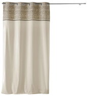 Douceur d'intérieur Jacquard curtain with combined materials, CAMALIA, 140 × 240 cm - Drape
