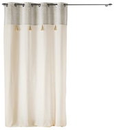 Douceur d'intérieur Curtain with metal eyelets and gold fringe, ISLAND, 140 × 240 cm - Drape