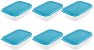 BRANQ Sada dóz na potraviny Blue box 0,5 l, obdelníková, 6 ks - Food Container Set