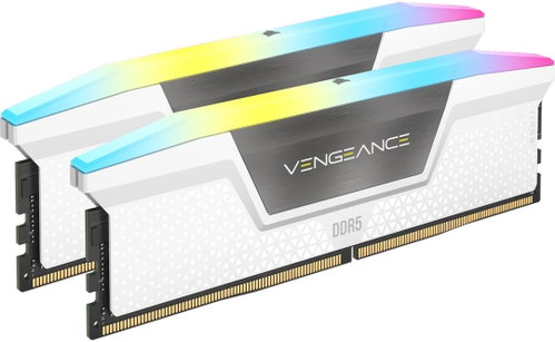 Corsair 32GB KIT DDR5 6000MHz CL38 Vengeance RGB White - RAM - Main image