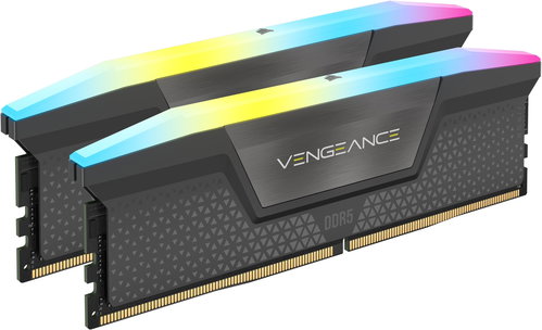 Corsair 32GB KIT DDR5 6400MHz CL32 Vengeance RGB Grey - RAM - Main image