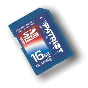 Patriot SDHC 16GB Class 6 - Memory Card - Main image