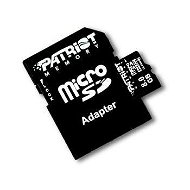 Patriot MicroSDHC 8GB Class 4 + SD adaptér - Paměťová karta