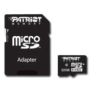PATRIOT Micro SDHC 32GB Class 4 + SD adapter - Memory Card