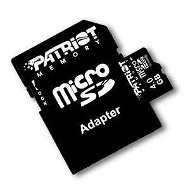 Patriot MicroSDHC 4GB Class 10 LX Series + SD adaptér - Paměťová karta