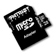 Patriot MicroSDHC 8GB Class 10 LX Series + SD adaptér - Paměťová karta