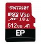 PATRIOT EP Series 512GB MICRO SDXC V30 A1 - Memóriakártya
