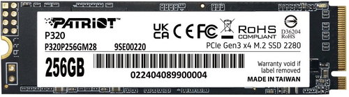 Patriot P320 256GB - SSD meghajtó - Fő fotó
