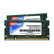 PATRIOT 2GB KIT SO-DIMM DDR2 800MHz CL6 Signature Line - RAM