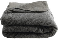 Gusta Blanket 150 × 200 cm Teddy, micro plush, grey - Blanket
