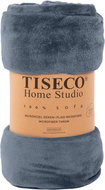 Tiseco Cosy microfleece blanket 150 × 200 cm, grey-blue - Blanket