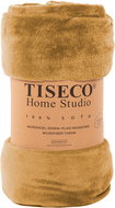 Tiseco Cosy microfleece blanket 150 × 200 cm, ochre - Blanket