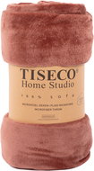 Tiseco Cosy microfleece blanket 150 × 200 cm, red-brown - Blanket