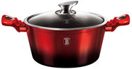 BERLINGERHAUS Casserole with lid Black Burgundy Metallic Line 28cm - Casserole Pot