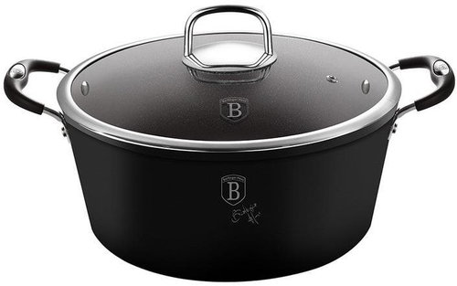 BERLINGERHAUS Casserole with lid with titanium surface Black Professional Line 28cm - Casserole Pot - Main image