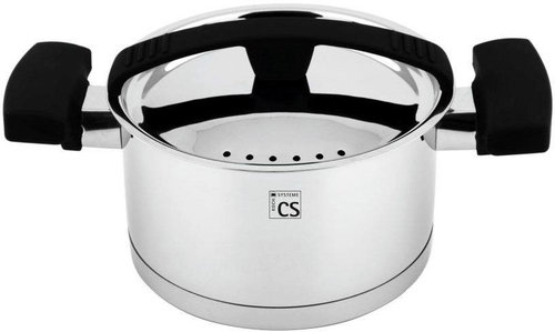 CS SOLINGEN Stainless steel casserole with lid PADERBORN 16cm - Casserole Pot - Main image