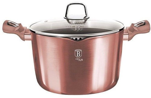 BERLINGERHAUS Pasta pot with straining lid 24 cm I-Rose Edition - Pot - Main image