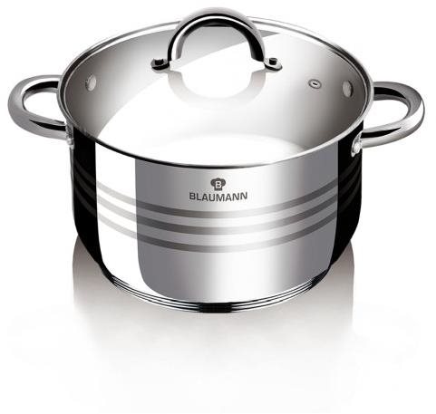 BLAUMANN Stainless steel pot with lid 20 cm Gourmet Line - Pot - Main image
