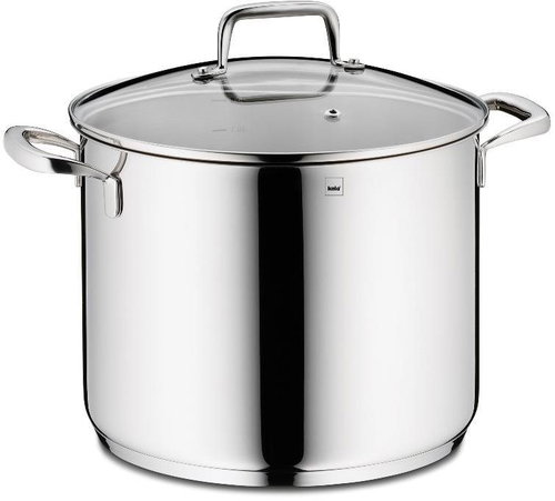 KELA Stainless steel pot with lid 18/10 FLAVORIA 8 l - Pot - Main image