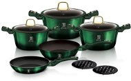 BERLINGERHAUS Sada nádobí s titanovým povrchem 10 ks Emerald Collection - Sada nádobí