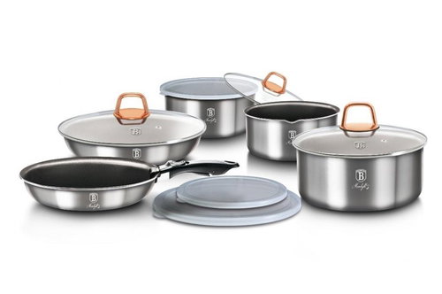 BERLINGERHAUS Set of dishes with removable handle 12 pcs Moonlight Edition - Cookware Set - Main image