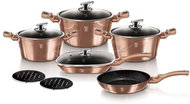 BERLINGERHAUS Set of dishes with marble surface 11 pcs Rosegold Metallic Line - Cookware Set
