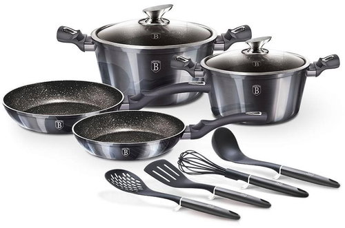 BERLINGERHAUS Set of dishes with marble surface Carbon PRO Line 10 pcs - Cookware Set - Main image