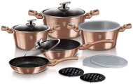 BERLINGERHAUS Set of dishes with marble surface 13 pcs Rosegold Metallic Line - Cookware Set