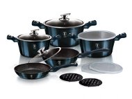 BERLINGERHAUS Set of dishes with marble surface 13 pcs Aquamarine Metallic Line - Cookware Set