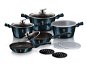 BERLINGERHAUS Set of dishes with marble surface 13 pcs Aquamarine Metallic Line - Cookware Set