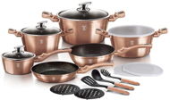 BERLINGERHAUS Set of dishes with marble surface 18 pcs Rosegold Metallic Line - Cookware Set