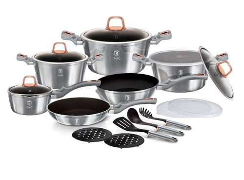 BERLINGERHAUS Moonlight Edition titanium bevonat, 18 darab - Edénykészlet - Fő fotó