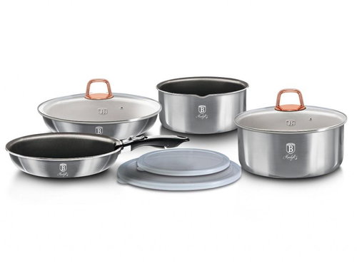 BERLINGERHAUS Set of dishes with removable handle 9 pcs Moonlight Edition - Cookware Set - Main image