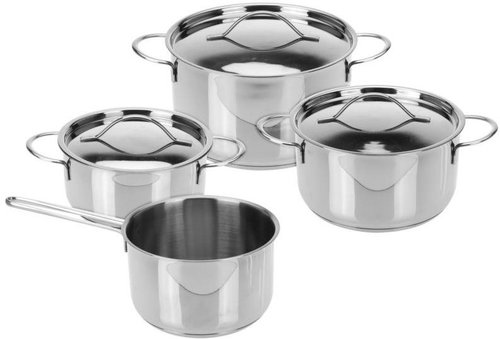 EXCELLENT Stainless steel cookware set EXCELLENT 7 pcs - Cookware Set - Main image
