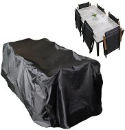 DOPPLER Ochranný obal na stôl 180 × 90 cm + 4 – 6 polohovacích kresiel - Plachta na záhradný nábytok