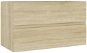 SHUMEE Skrinka pod umývadlo dub sonoma 80 × 38,5 × 45 cm drevotrieska - Kúpeľňová skrinka