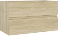 SHUMEE Skrinka pod umývadlo dub sonoma 80 × 38,5 × 45 cm drevotrieska - Kúpeľňová skrinka