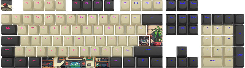 Dark Project Arcade Keycaps