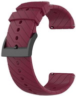 Drakero Silikonový řemínek Strips vínový 24 mm - Watch Strap