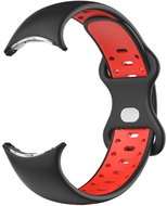 Drakero Silicone performance for Google Pixel Watch black-red, size L - Watch Strap
