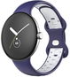 Drakero Silikonový performance pro Google Pixel Watch modro-bílý, velikost L - Řemínek