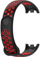 Drakero Silicone performance for Mi Band 8/9/10 black-red - Watch Strap