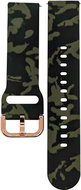 Drakero Silicone army for Quick Release 20 mm green - Watch Strap