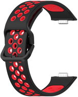 Drakero Silicone performance for Huawei Watch Fit 3 black-red - Watch Strap