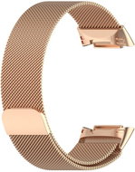 Drakero Milánský tah pro Fitbit Charge 5 zlato-růžový, vel. L - Řemínek